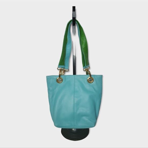 Vintage Y2K Blue amd Green Handbag - Picture 1 of 4